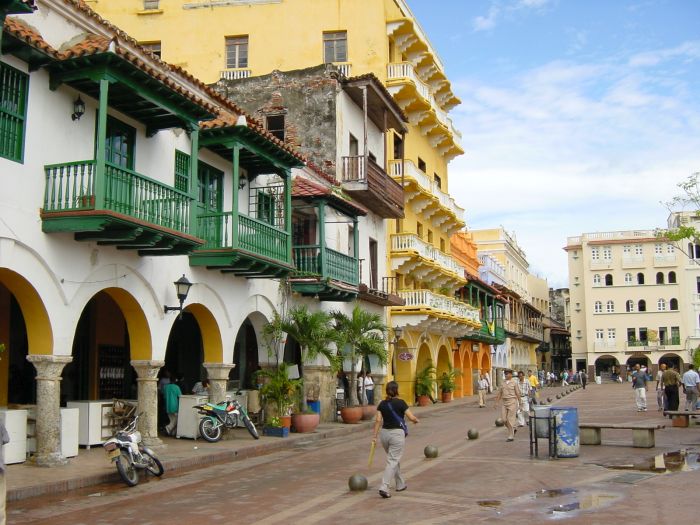 Foto's stadswandeling in Cartagena Colombia