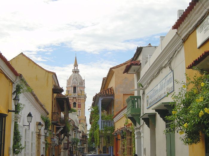 Foto's stadswandeling in Cartagena Colombia