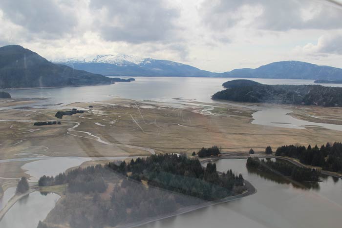 helkoptervlucht van juneau naar mendenhall gletsjer