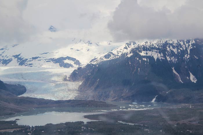 helkoptervlucht van juneau naar mendenhall gletsjer