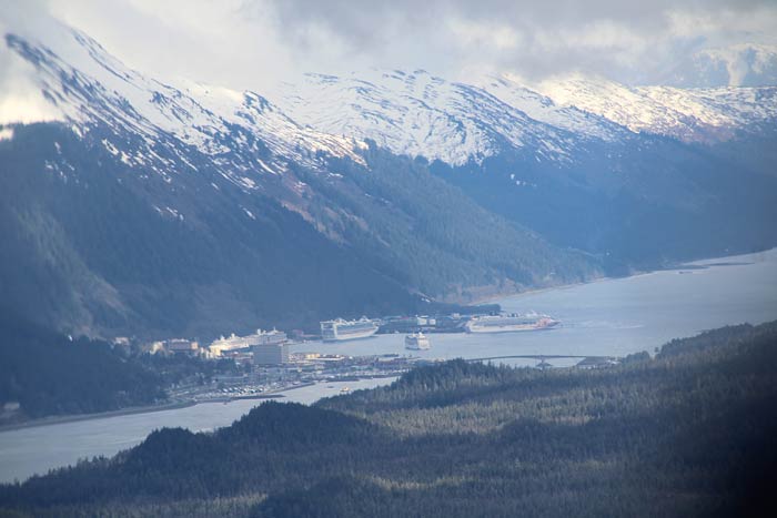 helkoptervlucht van juneau naar mendenhall gletsjer