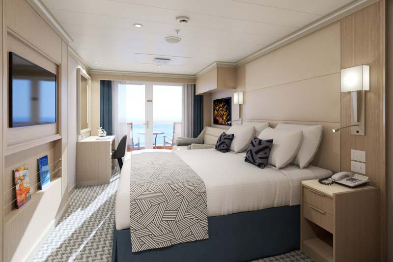 Holland America Line - Rotterdam - Buitenhut met balkon