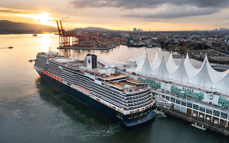 Holland America Line Koningsdam in Vancouver Canada