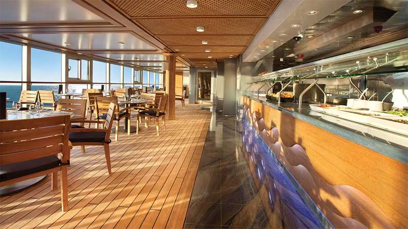 Waves Grill op cruiseschip Marina - Oceania Cruises