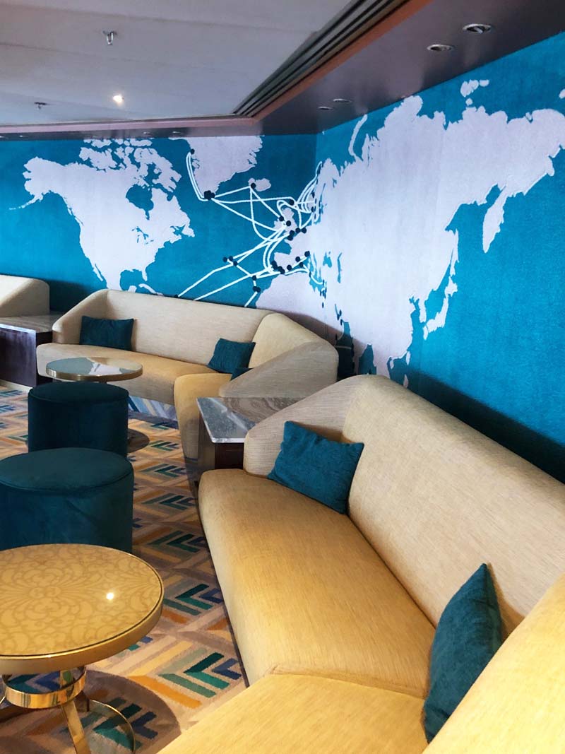 Observatory Lounge aan boord van de Bolette van Fred. Olsen Cruise Lines