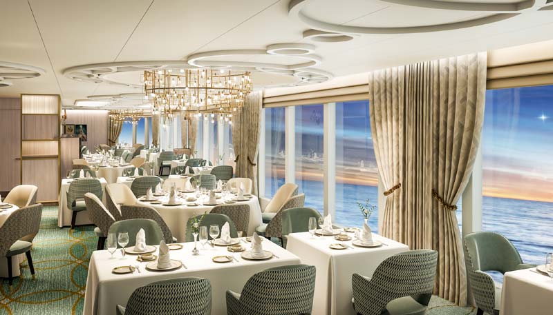 Queen's Grill op Cunard Line cruiseschip Queen Anne