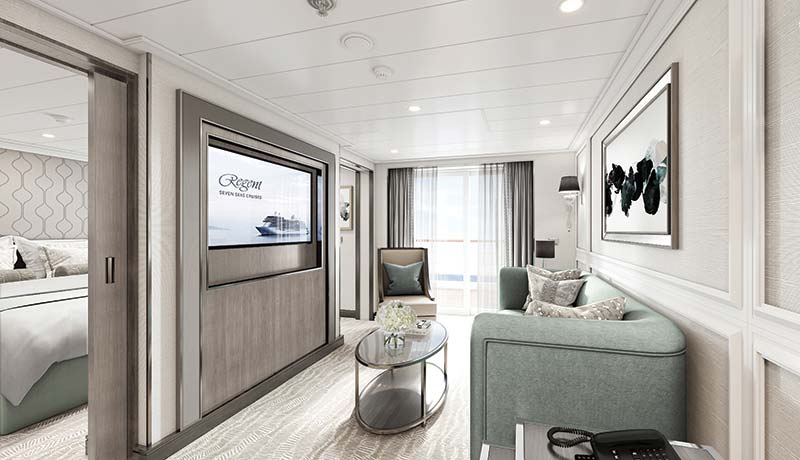 penthouse suite op cruiseschip seven seas grandeur van regent seven seas cruises