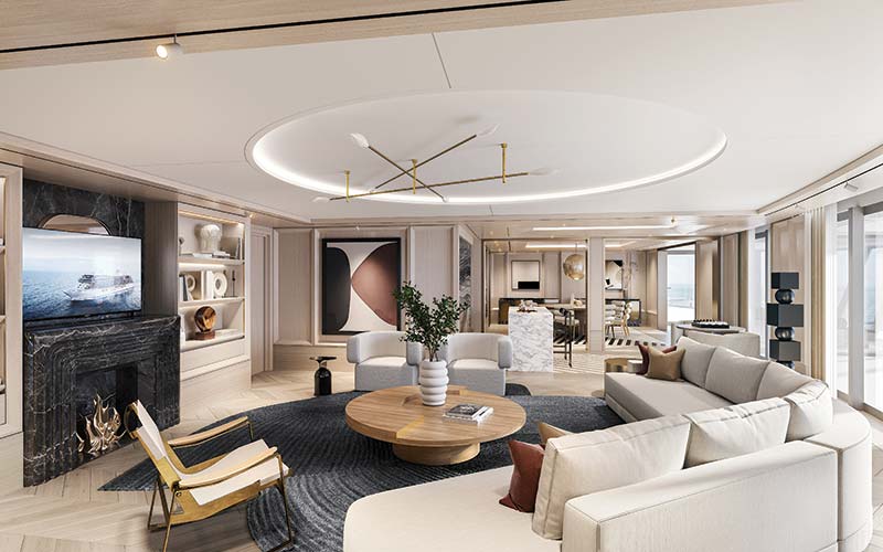 regent suite op cruiseschip seven seas grandeur van regent seven seas cruises