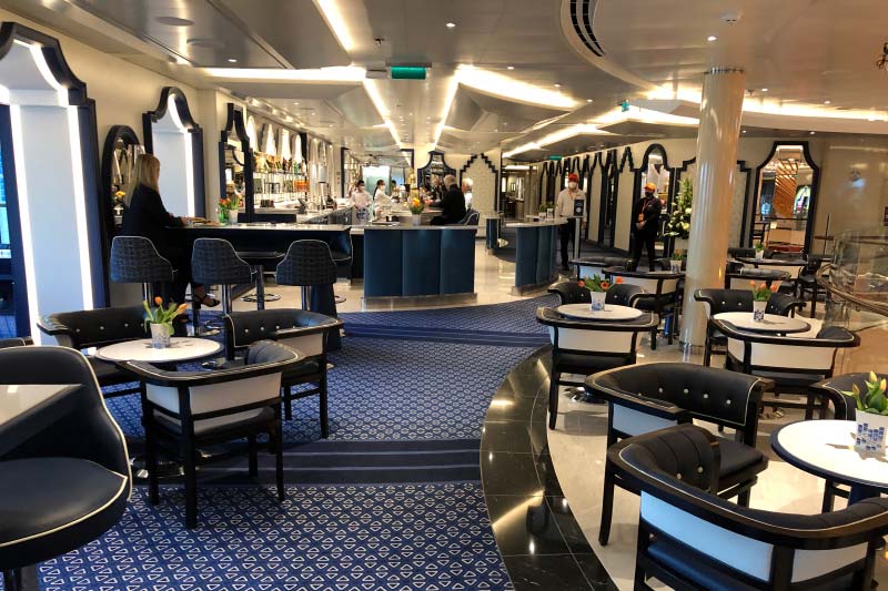 cruiseschip Rotterdam Holland America Line interieurfoto's