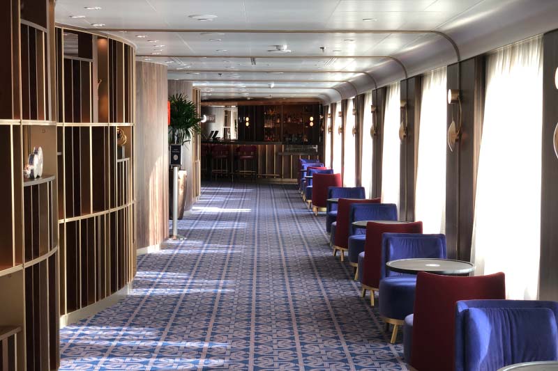 cruiseschip Rotterdam Holland America Line interieurfoto's