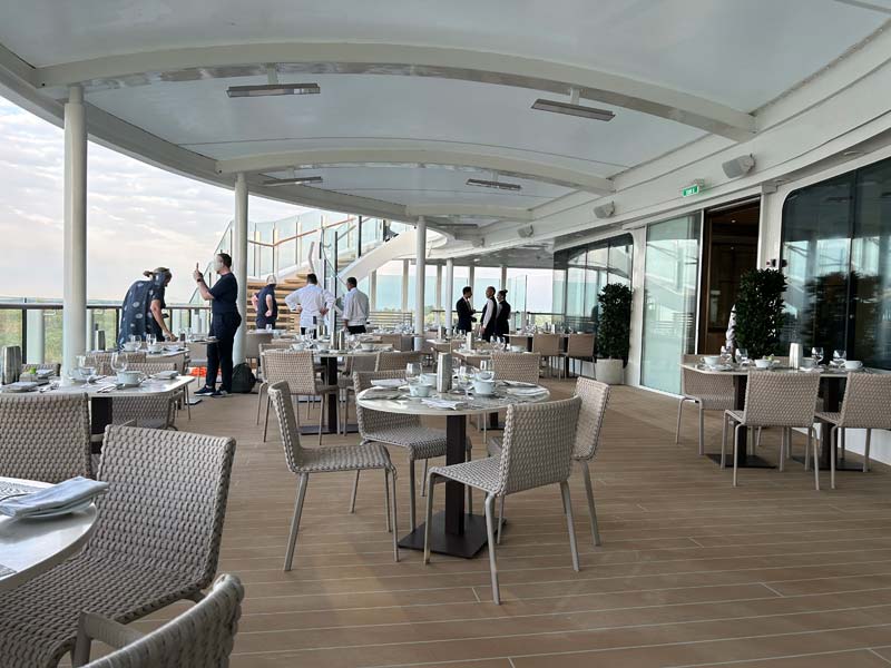 La Terrazza restaurant op de Silver Nova van Silversea Cruises