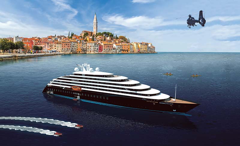 Scenic Eclipse: luxe expeditiecruises op een gloednieuw megajacht