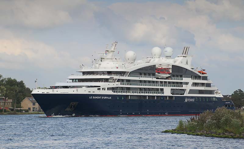 Le Dumont d'Urville, een nieuw luxe expeditie cruiseschip van Ponant